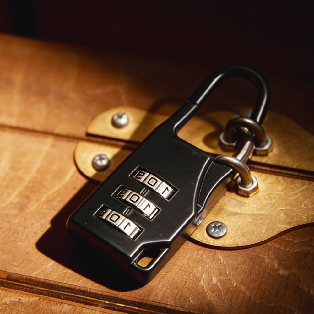 3Pcs Resettable 3 Digit Combination Lock Code Padlock, Sapphire (55 x 21mm)