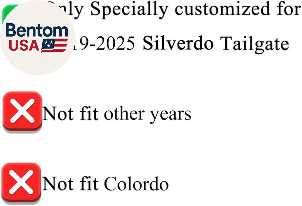 Tailgate Insert Letters Compatible with Chevy Silverado 2019 2020 2021 2022 2023