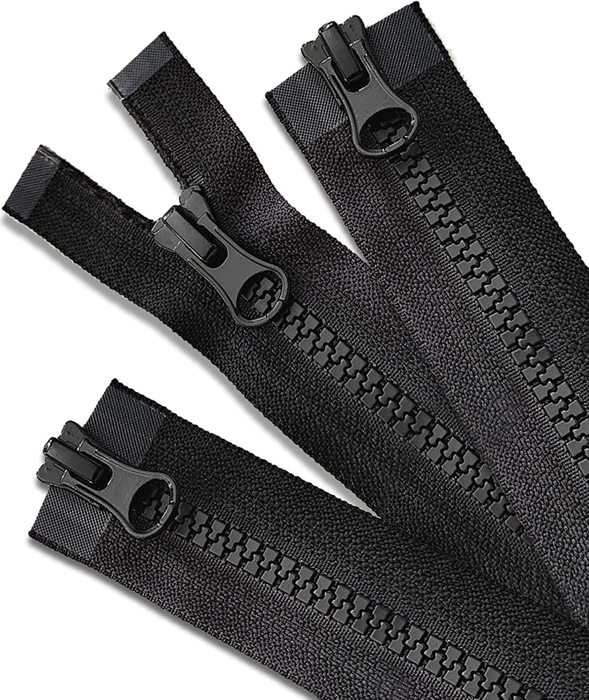 3 Piece 28 Inch Separating Jacket Zippers Replacement for Sewing Coats Jacket