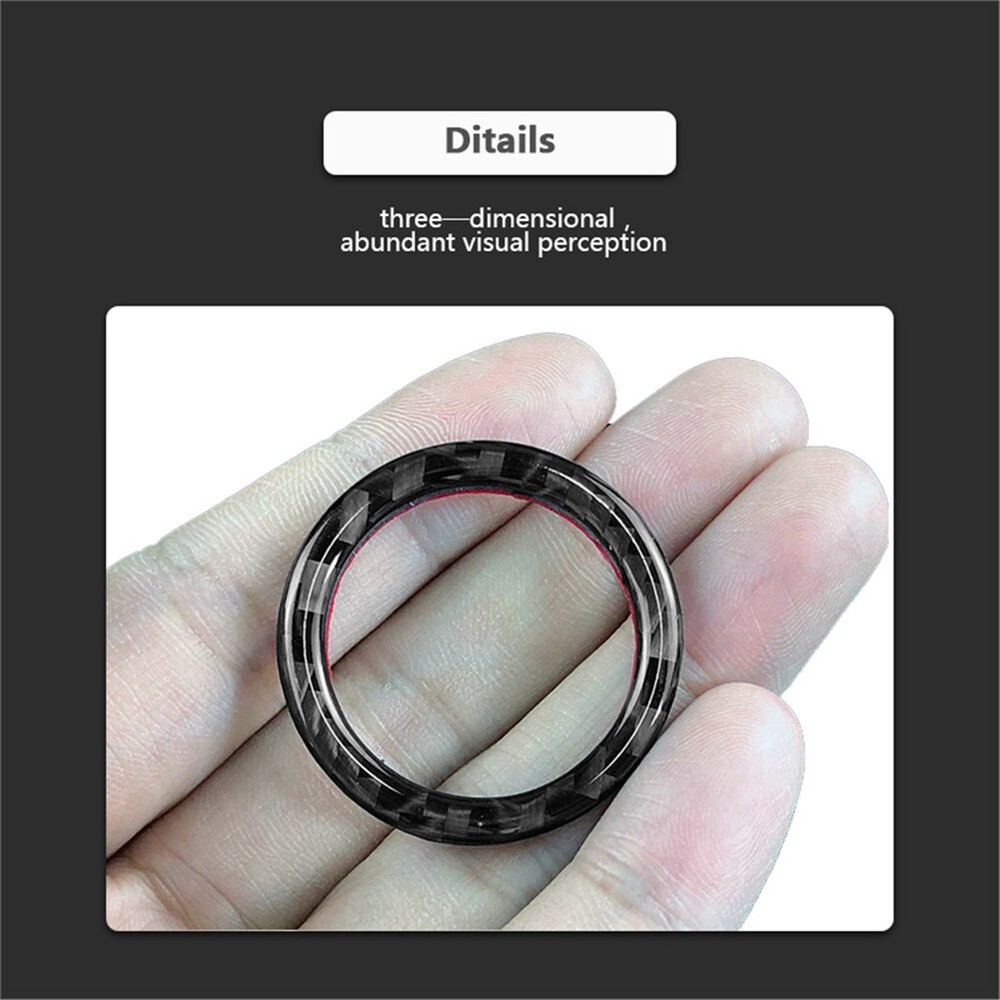 For Bmw E90 E92 E93 Carbon Fiber Engine Stripe Trim Ring Key Ring Accessories