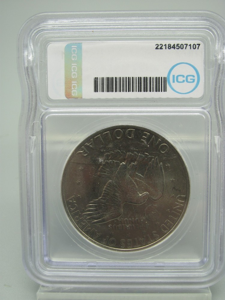 1972 Type 1 Reverse Eisenhower 'Ike' Dollar ICG MS 64