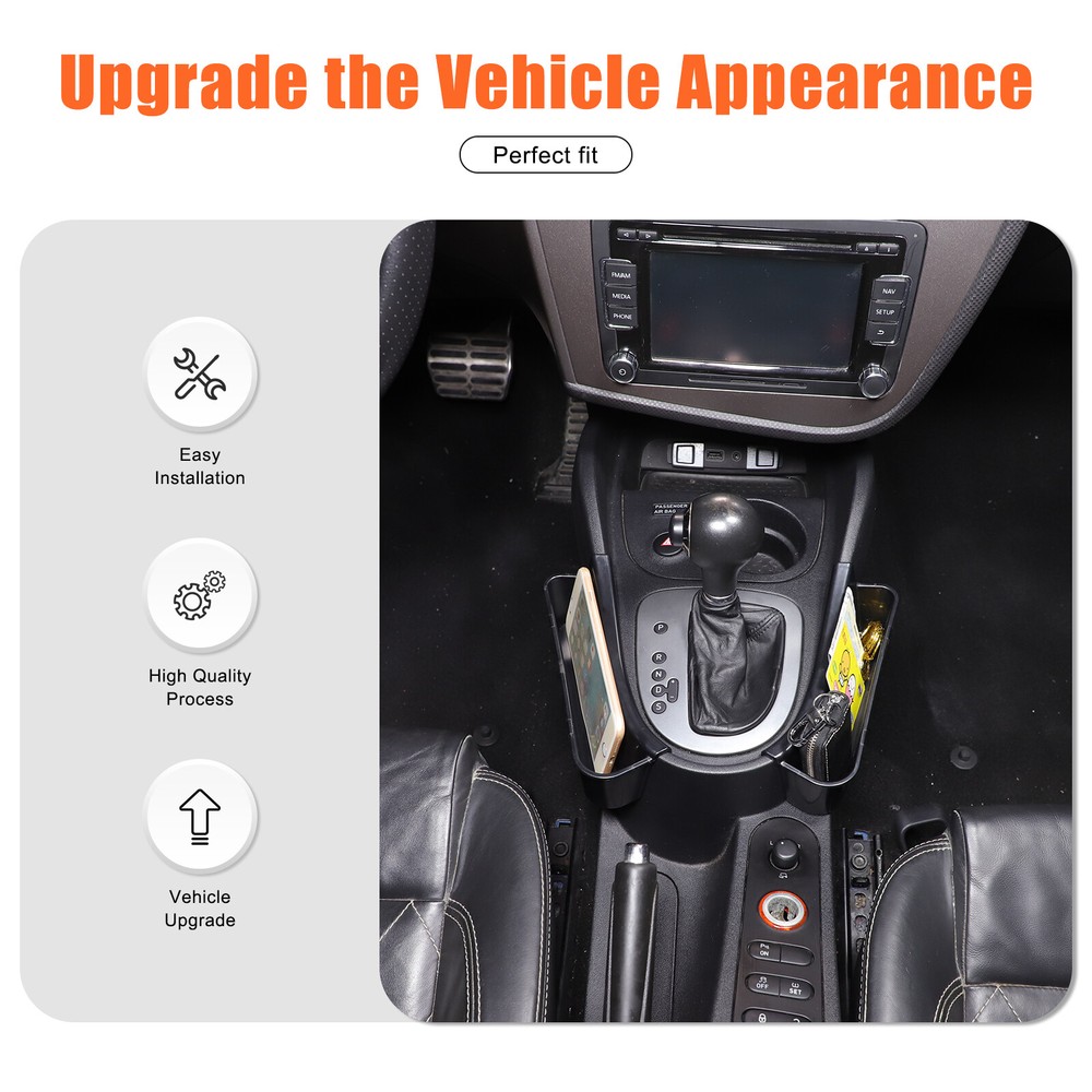 Gear Shift Console Both Side Storage Box Tray For Seat Leon 2008-2012