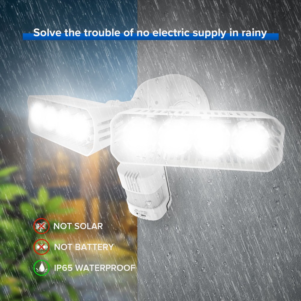 SANSI 7000LM LED Security Lights Motion Sensor Energy Efficient 54W FloodLight