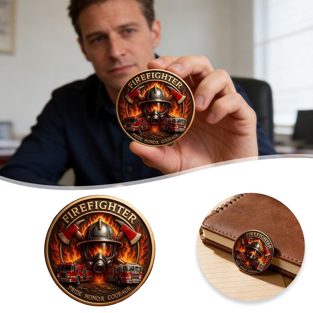 2D FIGEFIGHTER Commemorative Coin Fun Little Gift