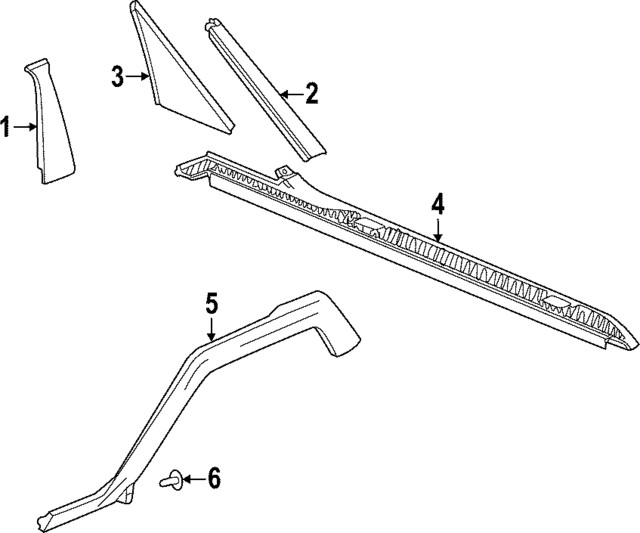 Genuine GM Inner Molding 84935481