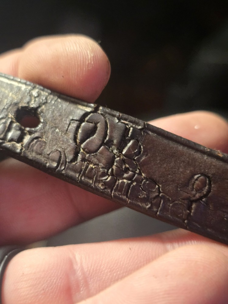 US Cavalry Link Strap Marked R.I.A 69 B