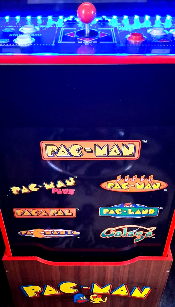 Arcade1Up Pacman 40th Anniversary Edition Arcade Cabinet with RISER and STOOL