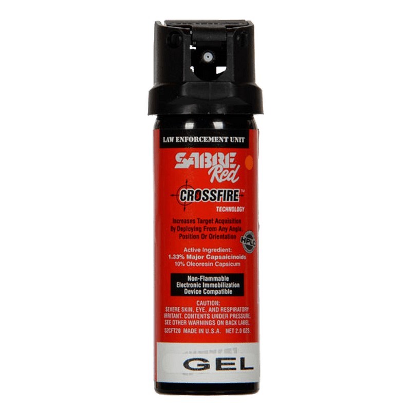 Sabre Red 52CFT20-GEL Crossfire Gel (MK-3.5) Pepper Spray, 1.33% MC, 2.0 Ounces
