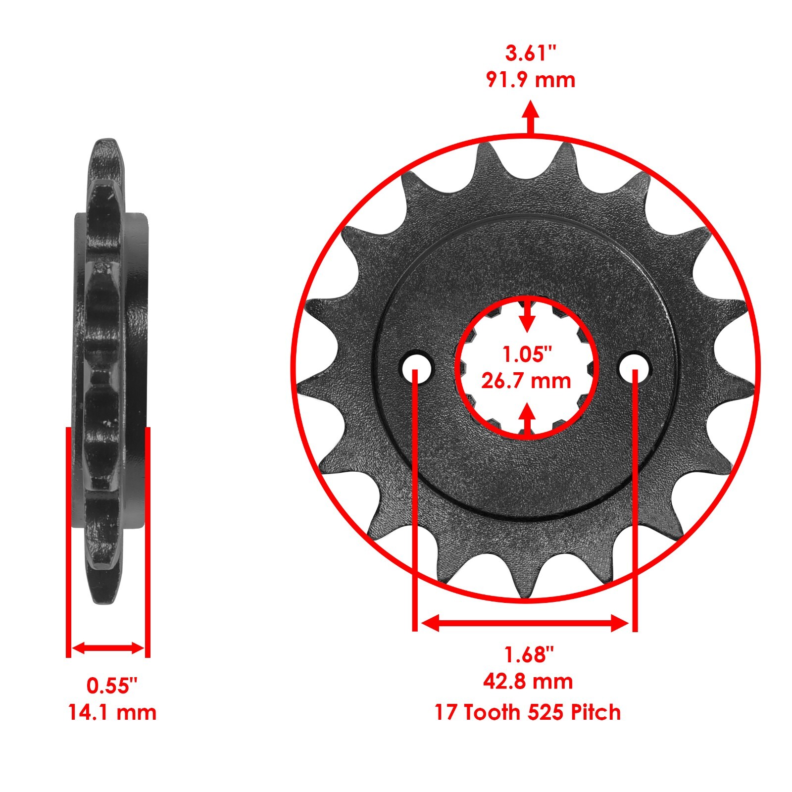 Drive Chain & Sprockets Kit for Honda VT750Dc Shadow Spirit 750 2000 2001-2003