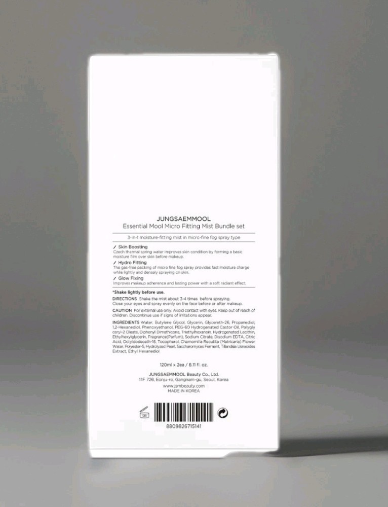 JUNG SAEM MOOL Essential Mool Micro Fitting Face Mist 4.05 Oz each 2-PACK