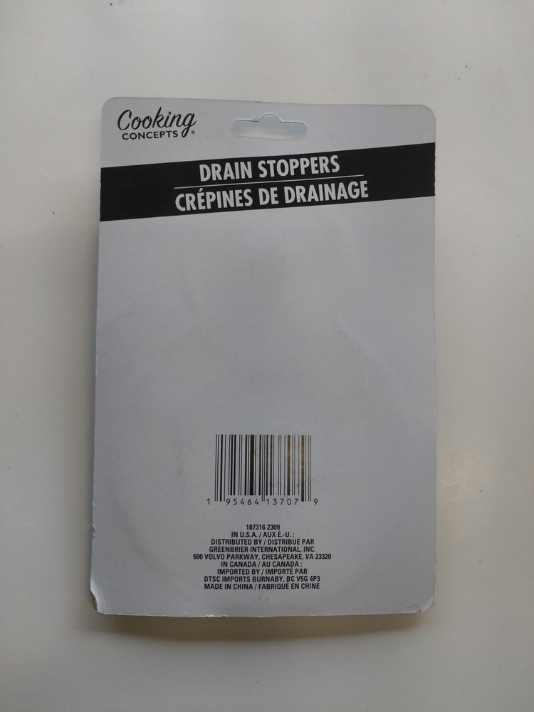 Cooking Concepts Drain Stoppers Kitchen Drain Stop