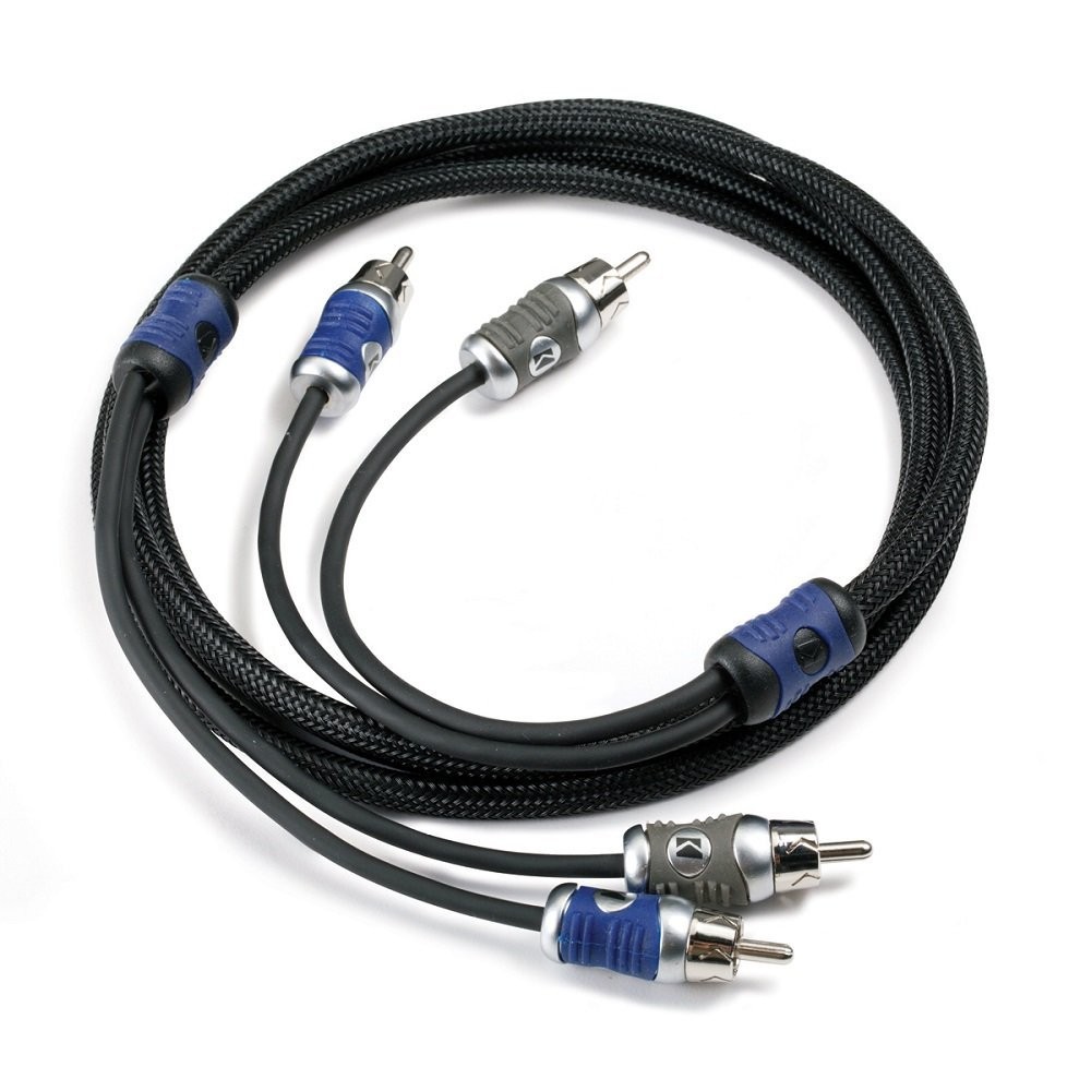 Kicker Q-series RCA 2.0 & 1.0 Meter Bundle (2 Ch.)