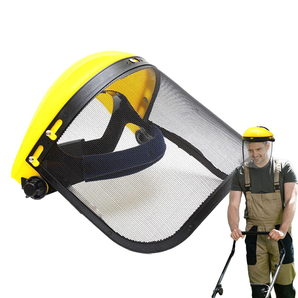 Protective Face Shield Safety Shield Hard Hat Adapter with Wire Visor