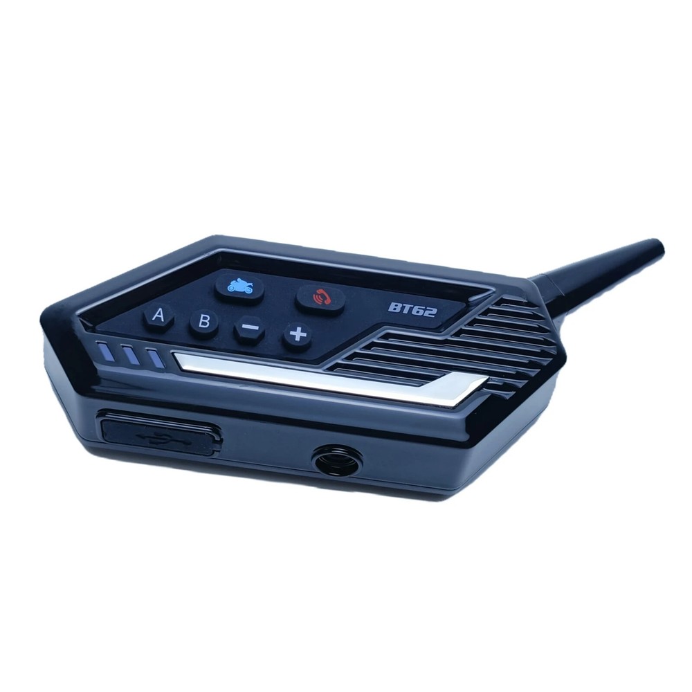 Motorcycle Helmet Bluetooth Intercom 800m Range IP67 Waterproof Call Mic