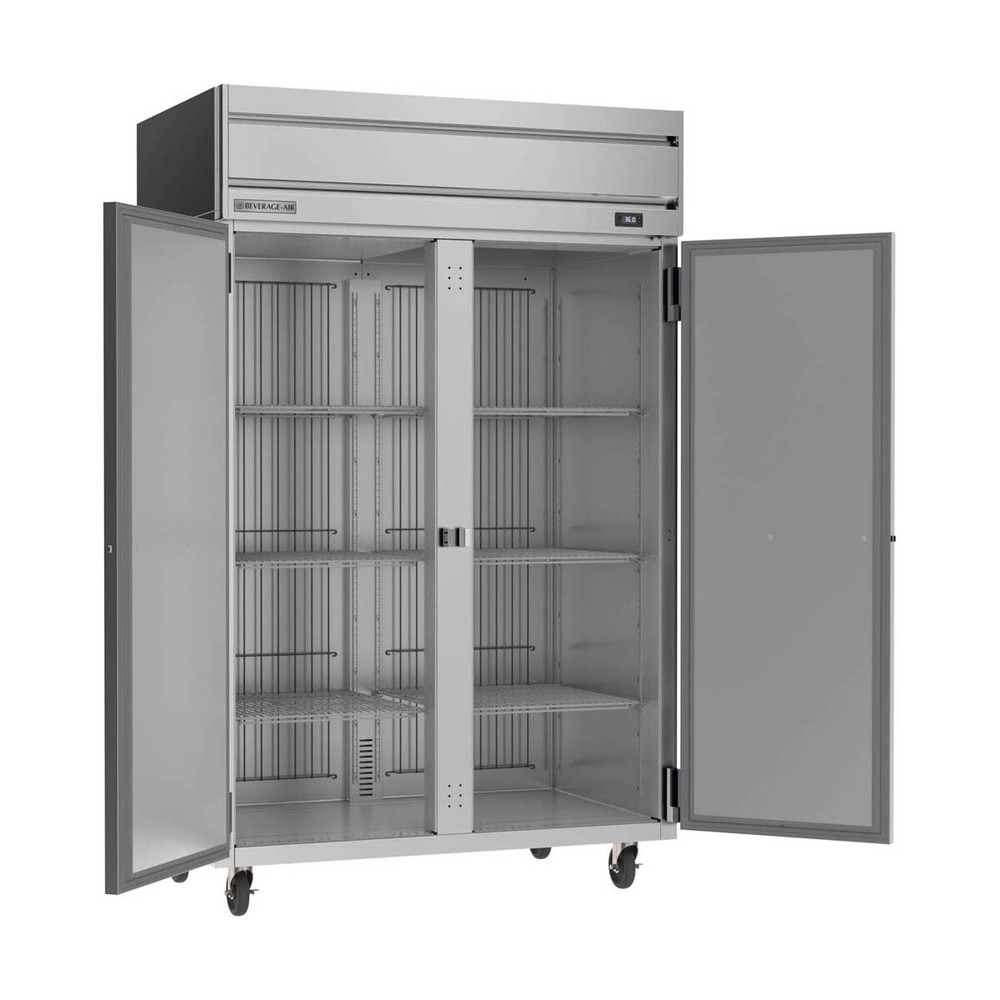 Beverage Air HRPS2HC-1S 52" Two Section Reach-In Refrigerator w/ 2 Solid Full...