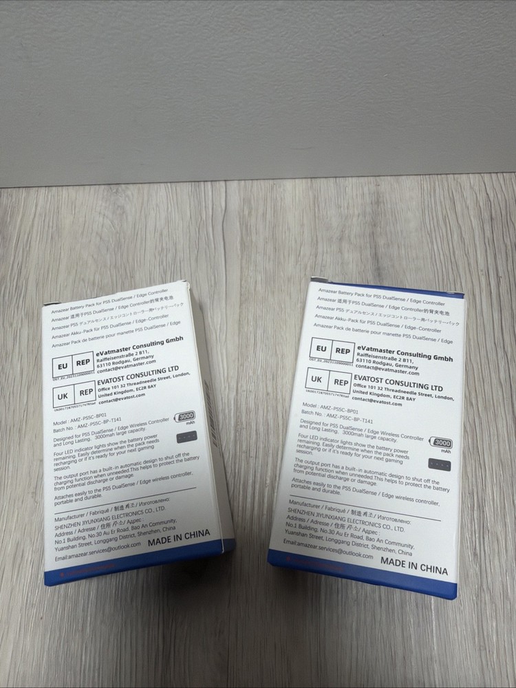 2X 3000Mah PS5 Controller External Battery Pack, PS5 Battery Extende