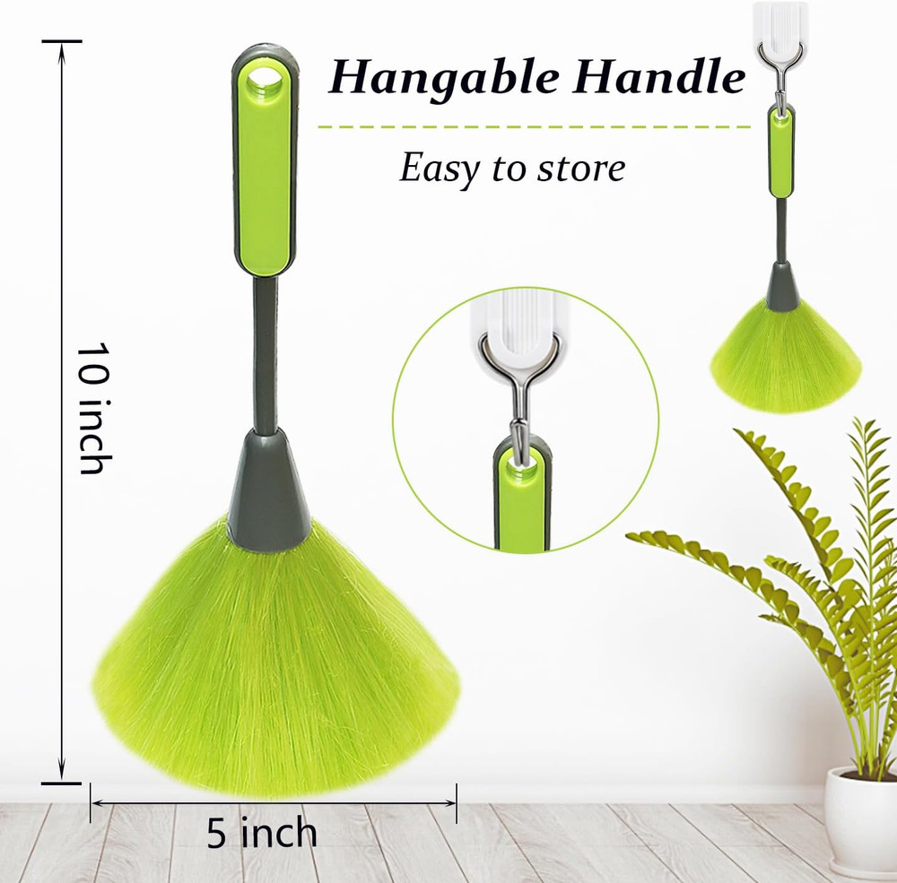 4 Pack 10" Small Microfiber Duster, Delicate Fluffy Microfiber Feather Duster, S