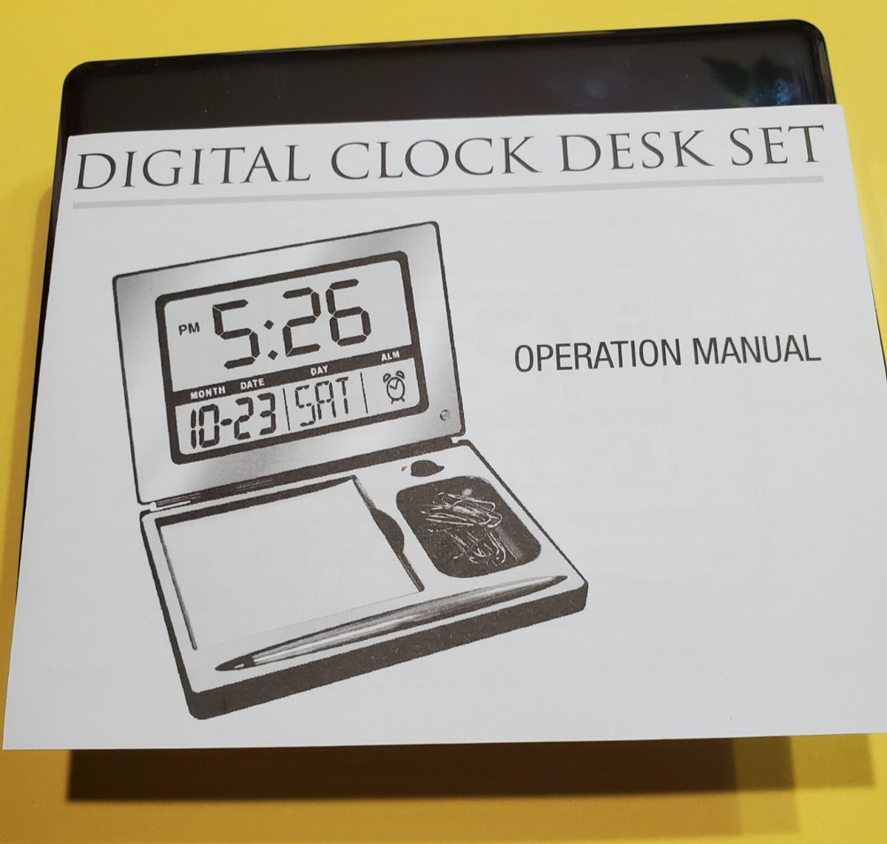Digital Desk Clock Set, Things Remembered ,Engravable Closed Box New  Gift*