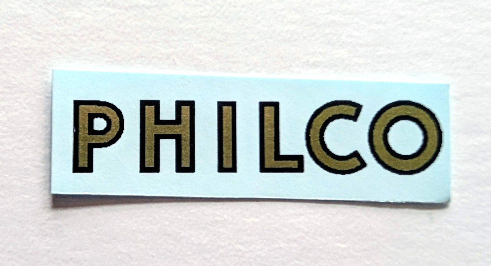 "PHILCO" RADIO WATER SLIDE DECAL