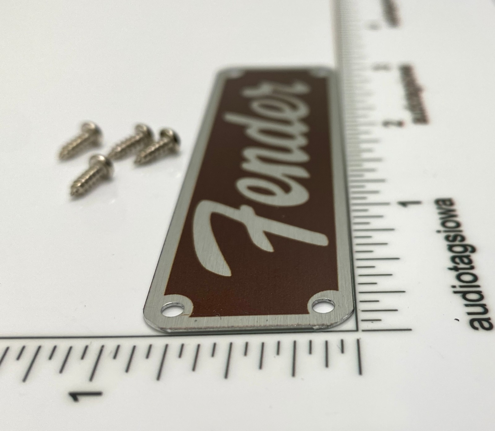 57 Fender Princeton Logo for Amp or Case Badge Custom Made Aluminum with Screws