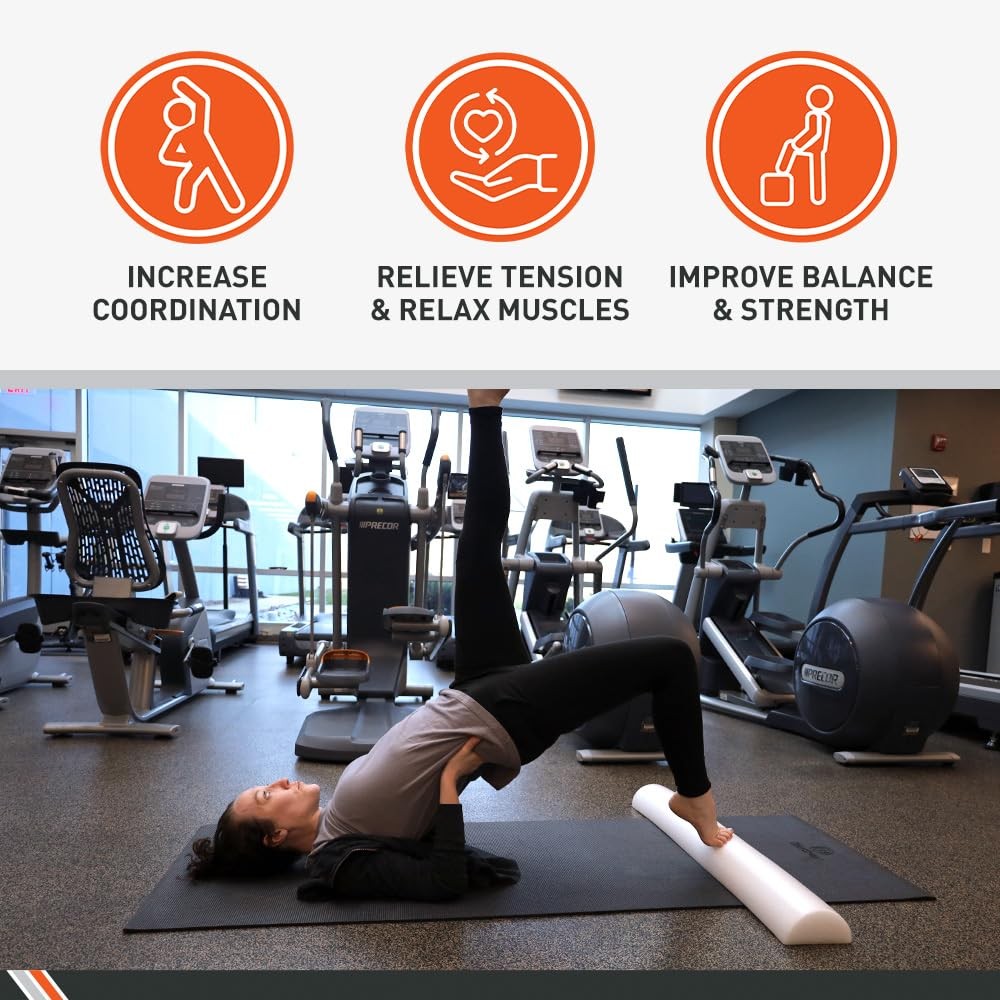 Half Foam Rollers, 6 x 36-Inch