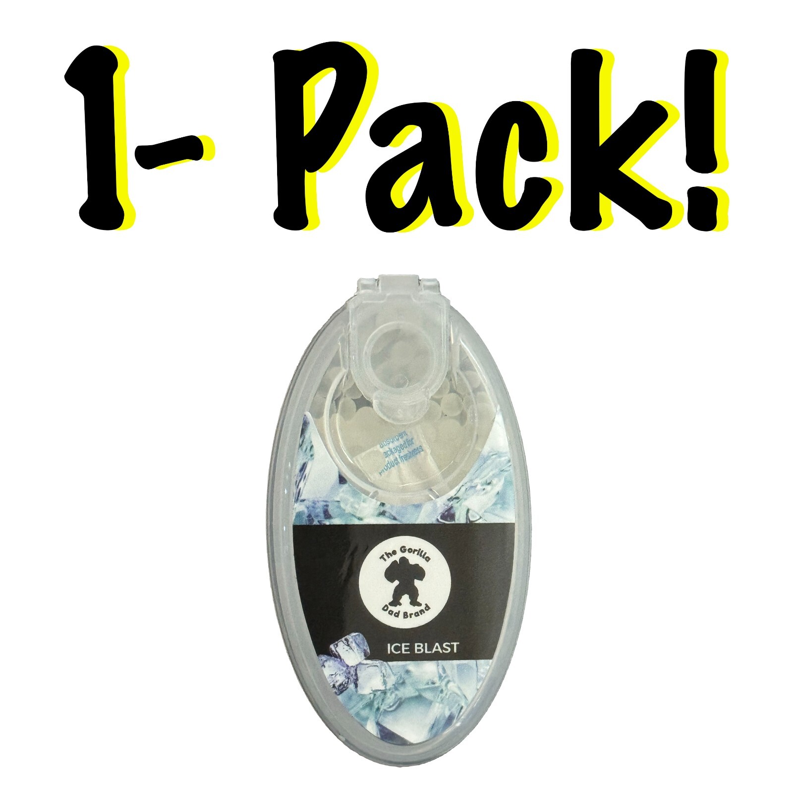 100 count Ice Blast / Black Ice burst beads (1 - Pack)