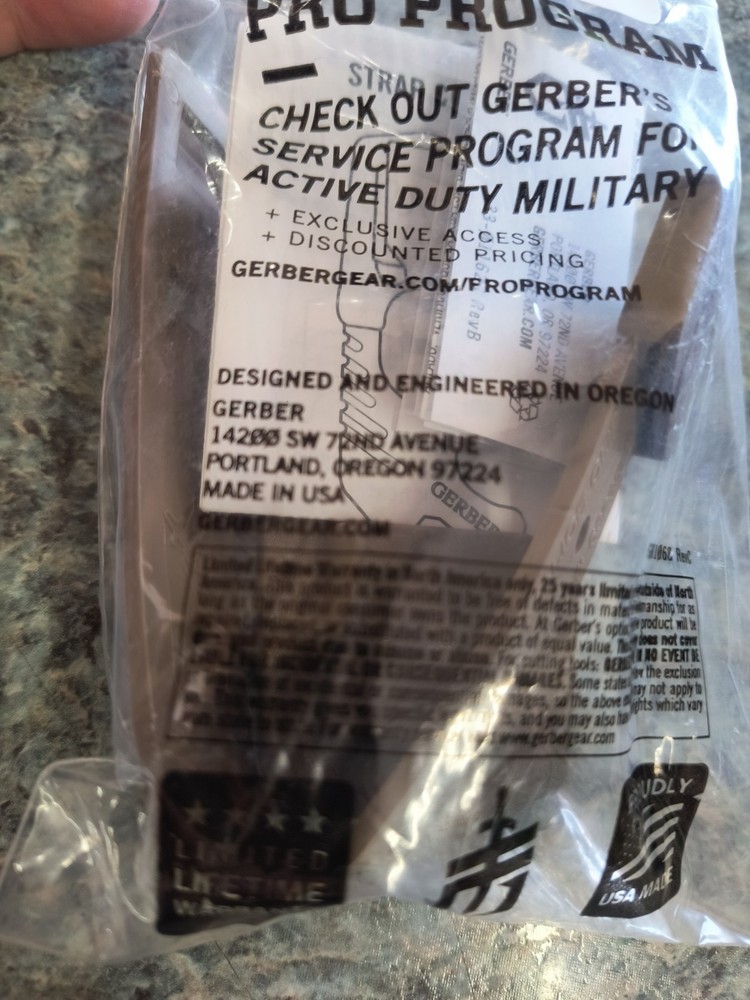 Gerber Safety Strap Cutter NEW