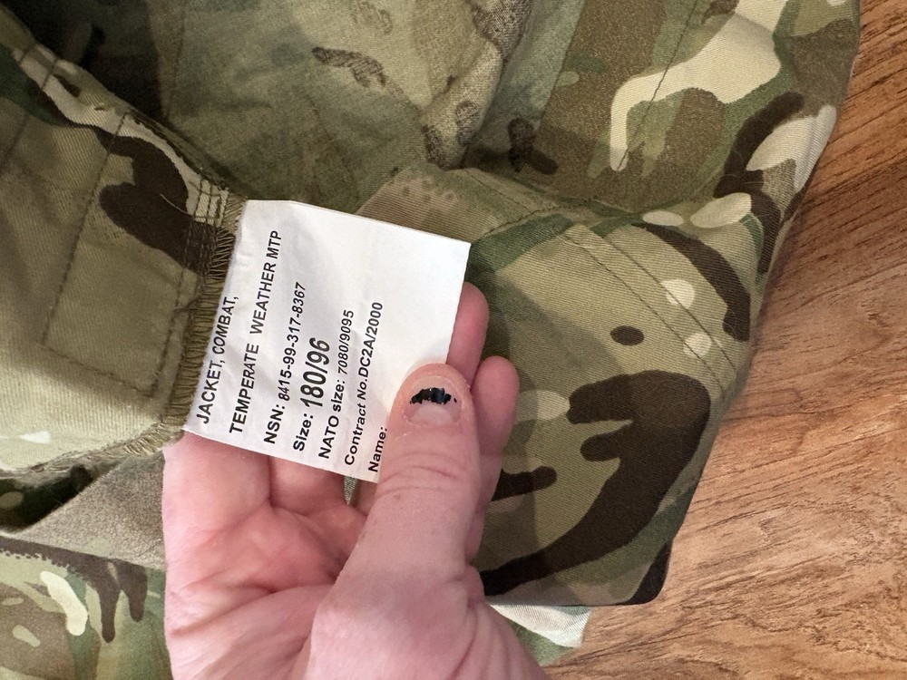 British MTP Field Shirt Size 180/96