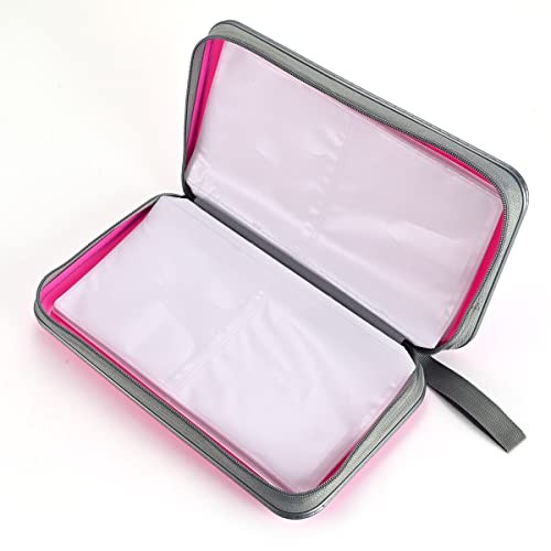 DVD Case, 96 Capacity CD Case Portable CD Holder Storage Hard Light rose