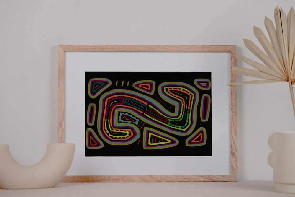 Rainbow Colors Classic Design Psychedelic Mola