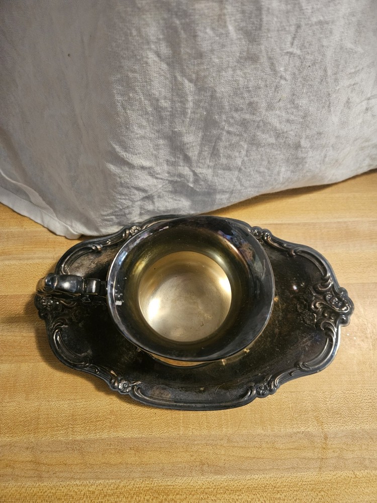 Vintage Silverplate Pitcher And Tray