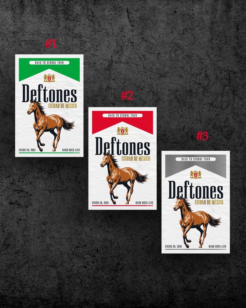 Deftones a Mexico 2001 Poster