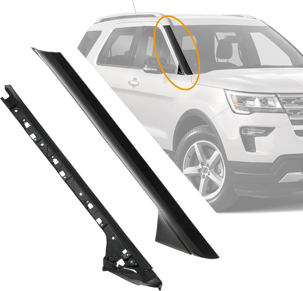 A Pillar Windshield Trim Molding Set 11-19 Ford Explorer Left Right Inner Outer