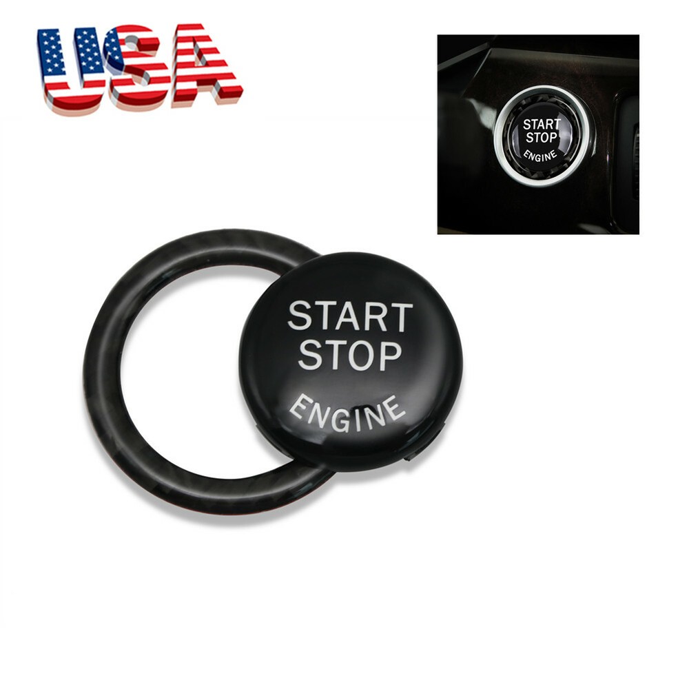 Engine Start Stop Button Replace Cover With Ring For BMW E90 E92 E93 2009-2012