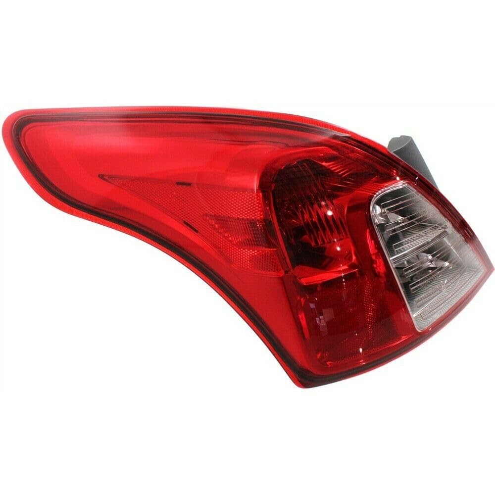 Tail Light Assembly Left Driver Side Red Clear for Versa NI2800194