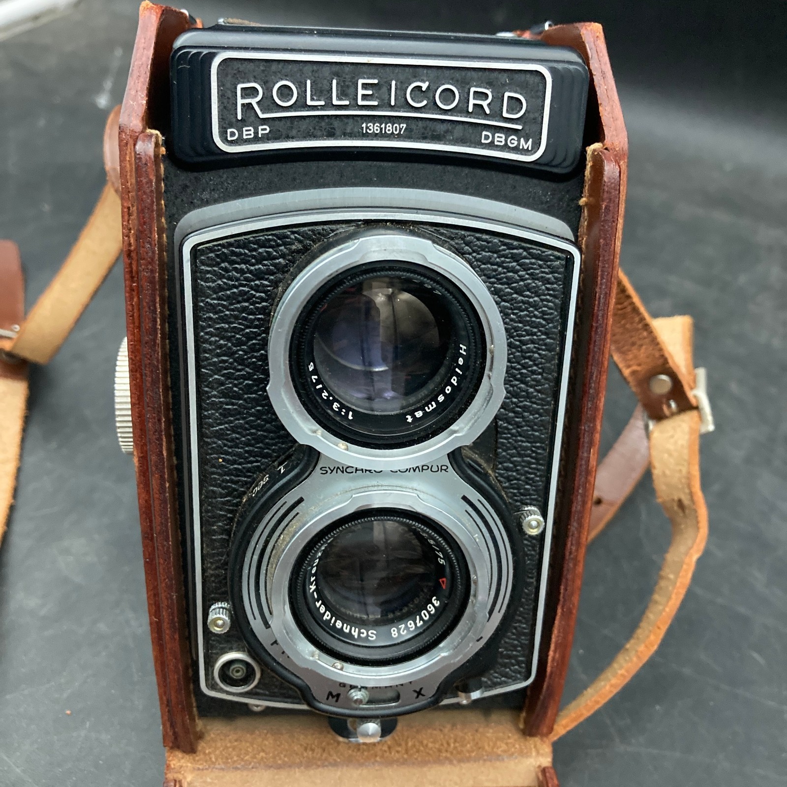 Vintage Rolleicord IV Reflex/Box Camera in Leather Case w/Original Box/Manual