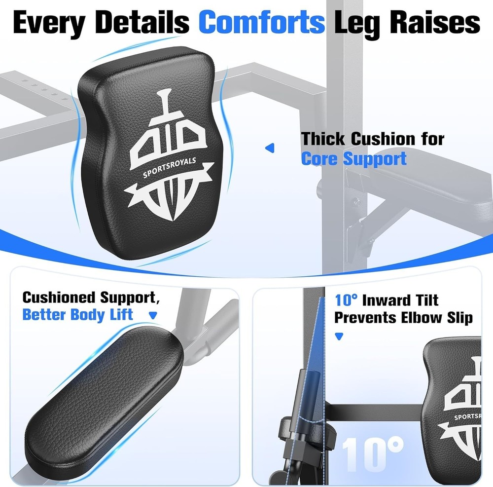 Durable Pull-Up Bar Station with Adjustable Height for Home Strength Training