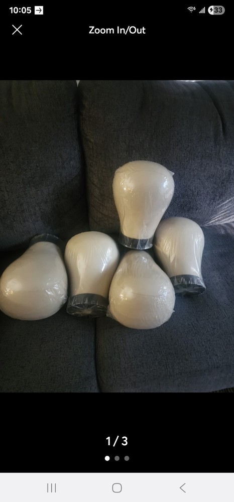 Canvas Mannequin Heads Size 23