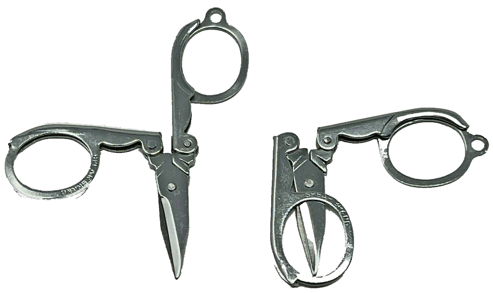 2-Pack 3.5" Folding Pocket Scissors Metal Sharp Durable Portable Travel