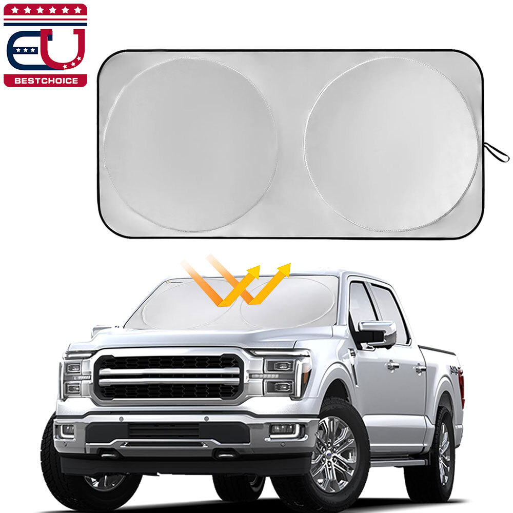 Foldable Extra Large Car Front Windshield Sun Shade Visor Cover Heat UV Blocking
