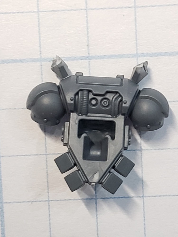 Warhammer 40k Space Wolves Bits Grey Hunters Pips Mark X Backpack #76