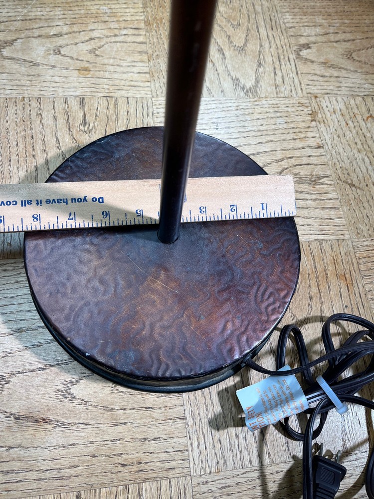 KITCHEN COPPER TABLE LAMP SPOON FORK SHEARS 24" TALL RARE UNIQUE