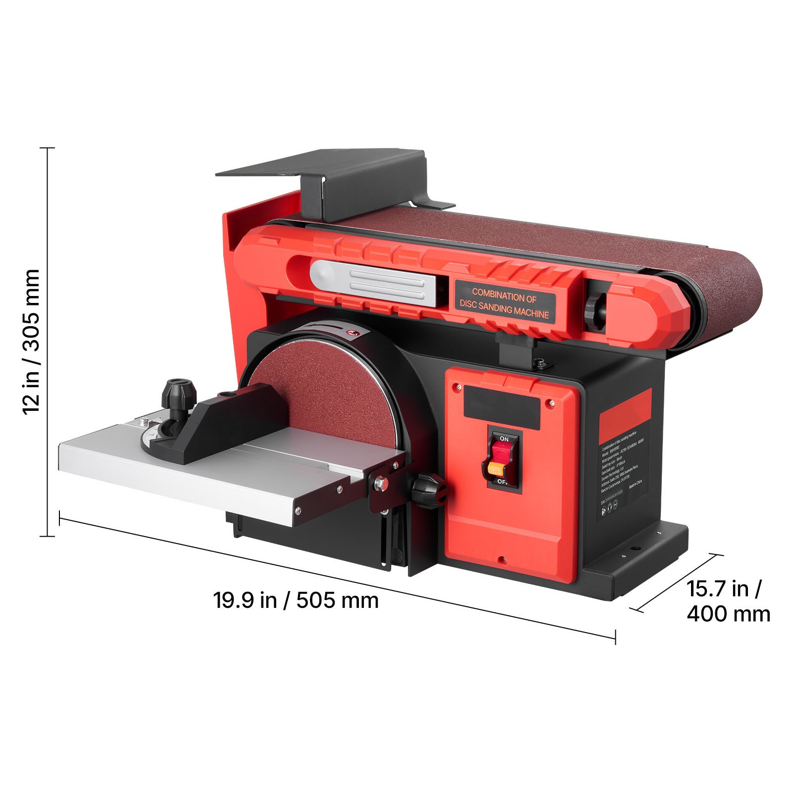 Uimoso 6" Disc and 4" x 36" Belt Sander Combo for Professional Use