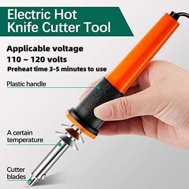 22 Pieces Electric Hot Knife Cutter Tool Kit Include Hot Knife Plastic Cutter Wi