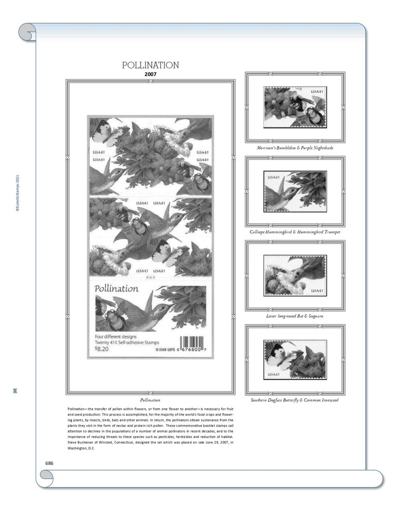 2007 U.S. Commemorative Singles COMPLETE Supplement (White Ace Alternative)