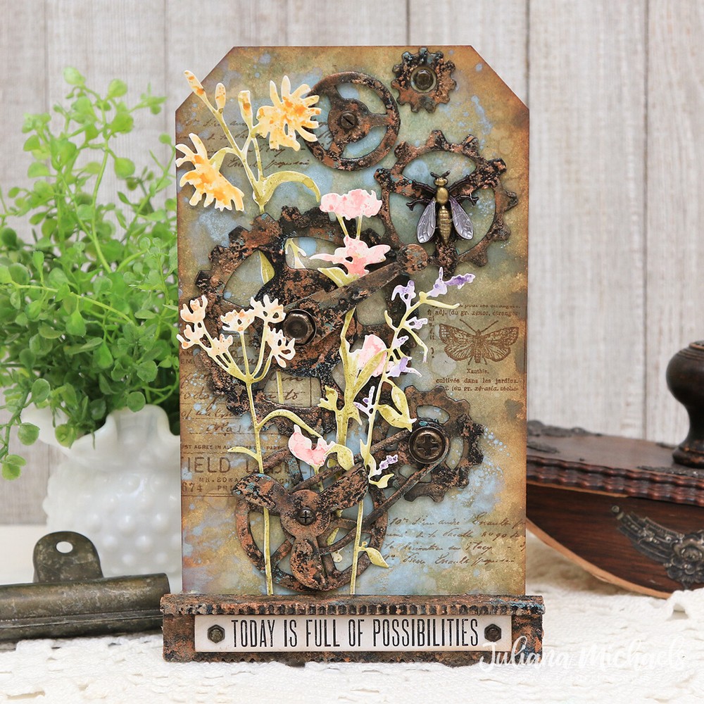 Sizzix Thinlits Wildflower Stems #3 #665221 5pk set Retail $19.99 by Tim Holtz