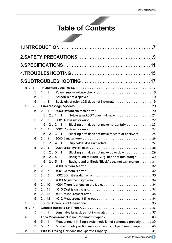 Santinelli Nidek ICE 1200 Technical Service Manual