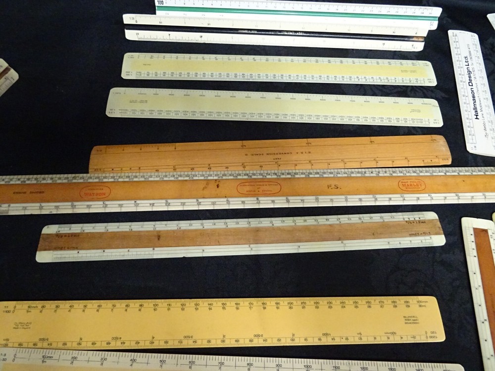 Architecture/Engineering Technical Drafting Vintage Drawing board rulers