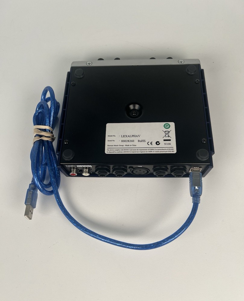 Lexicon Alpha LEXALPHAV USB Audio Interface Recording Studio w/ Cable