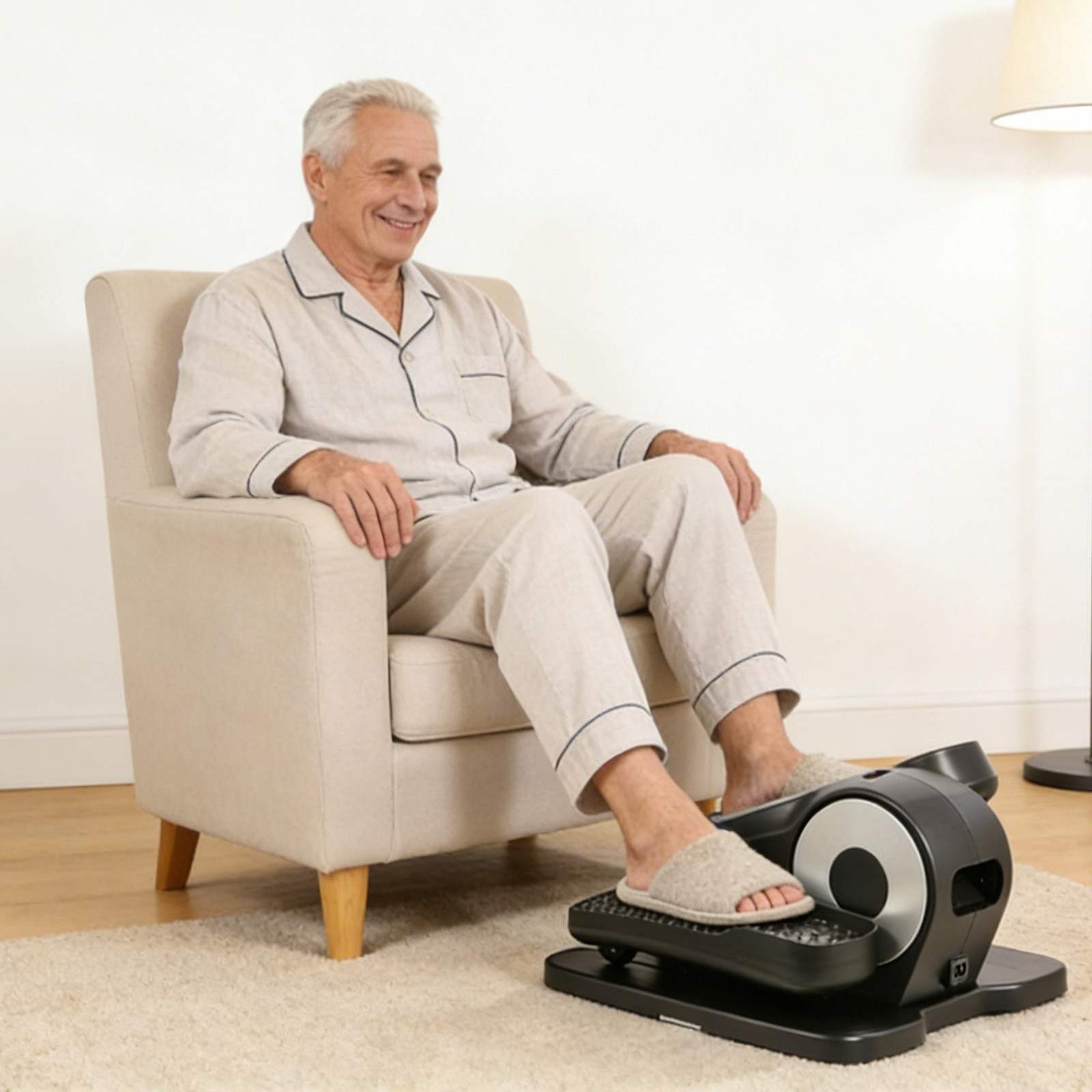 Under Desk Electric Elliptical Quiet Seated Exerciser w/ Remote 12 Speed Seniors